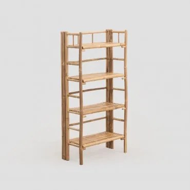 Bamboe Kast Met 4 Planken Iciar Bamboe - Sklum
