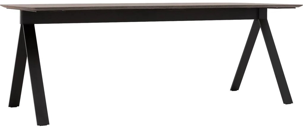 Goossens Excellent Eettafel Uniek, Semi rechthoekig 220 x 100 cm