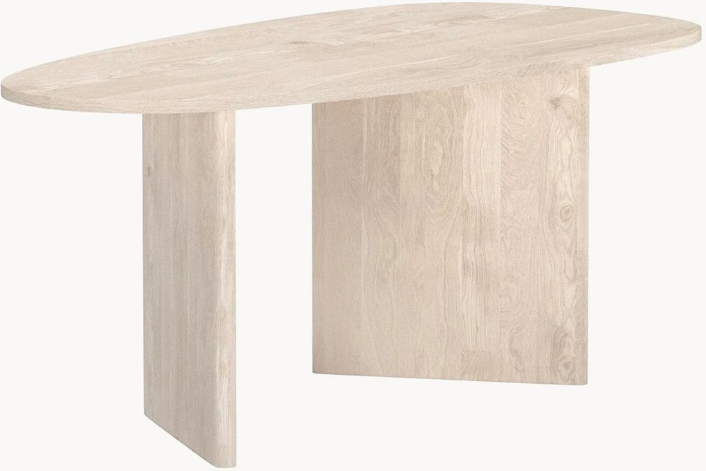 Ovale eettafel Grönvik met houtlook, 180 x 90 cm