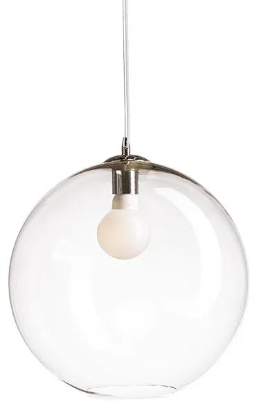 RENDL R10506 BISOU hanglamp, Glas Helder glas/Chroom
