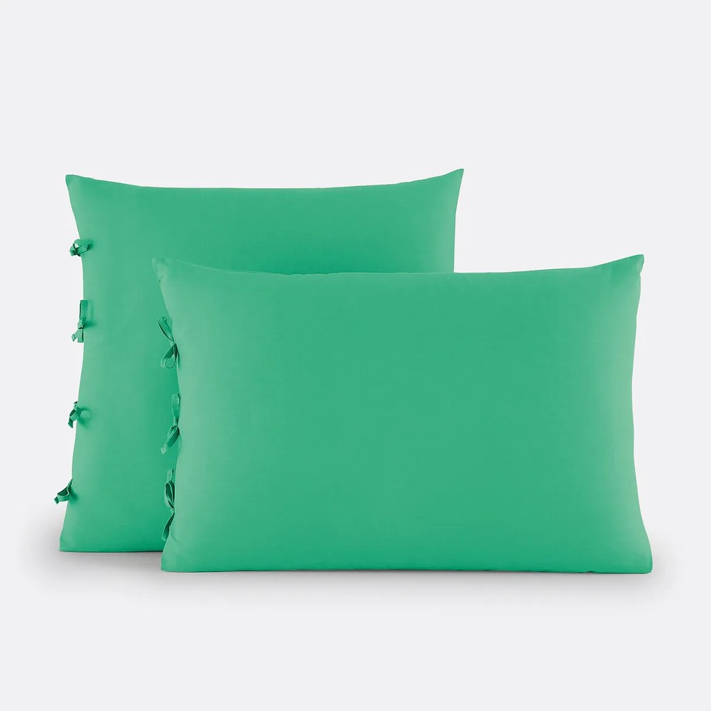 Effen kussensloop te strikken in katoen , Scenario