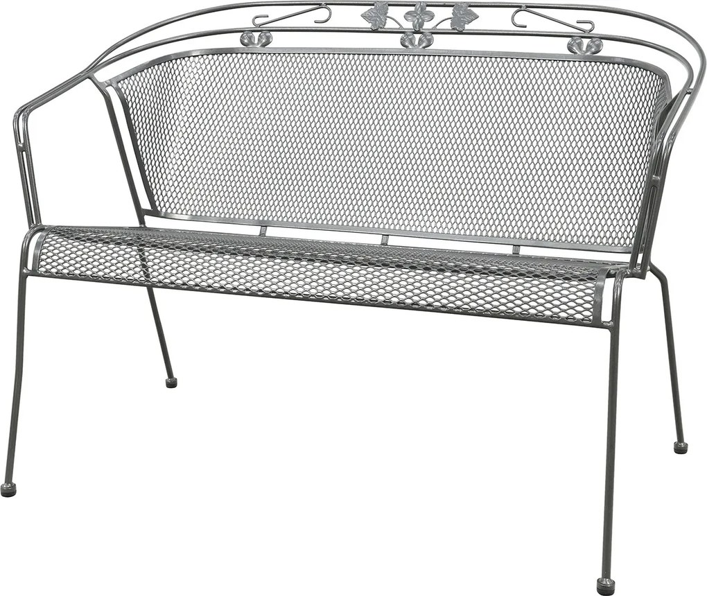 Royal Garden Elegance strekmetaal 2-zits tuinbank - Antraciet