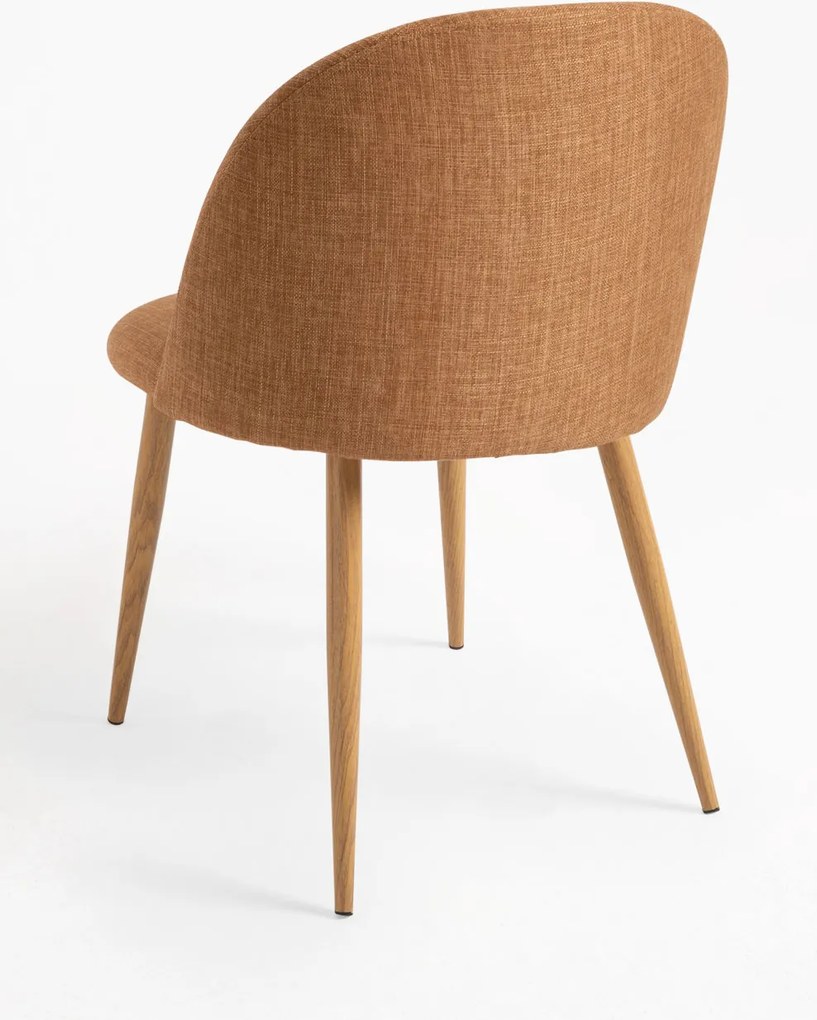 Set 4 Vint Stoffen Stoelen