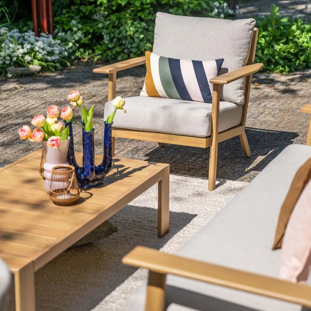 Garden Impressions Ariane loungestoel - light teak look