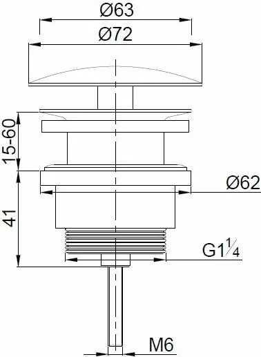 Mueller Bela vaste waste 5/4 wit glans