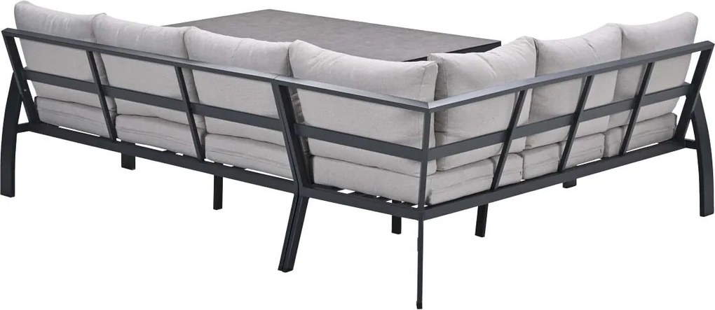 Garden Impressions Cameron lounge dining set 4-delig links incl stoel - desert sand