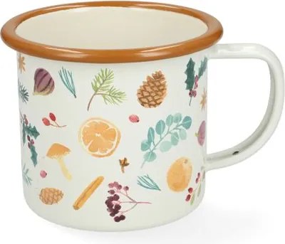 Beker met oor, emaille, specerijen, Ø8 cm
