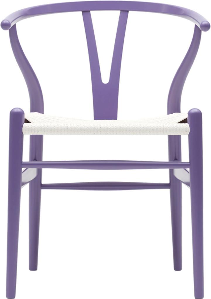 Carl Hansen & Son CH24 Wishbone stoel Colours White Lavender Purple