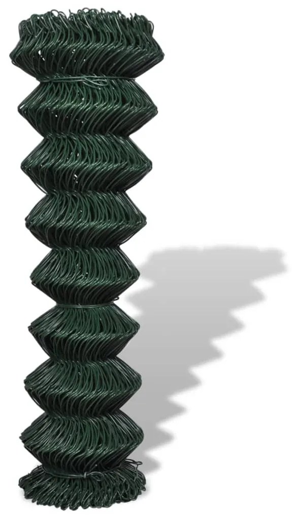 vidaXL Gaashek 1,5x25 m staal groen