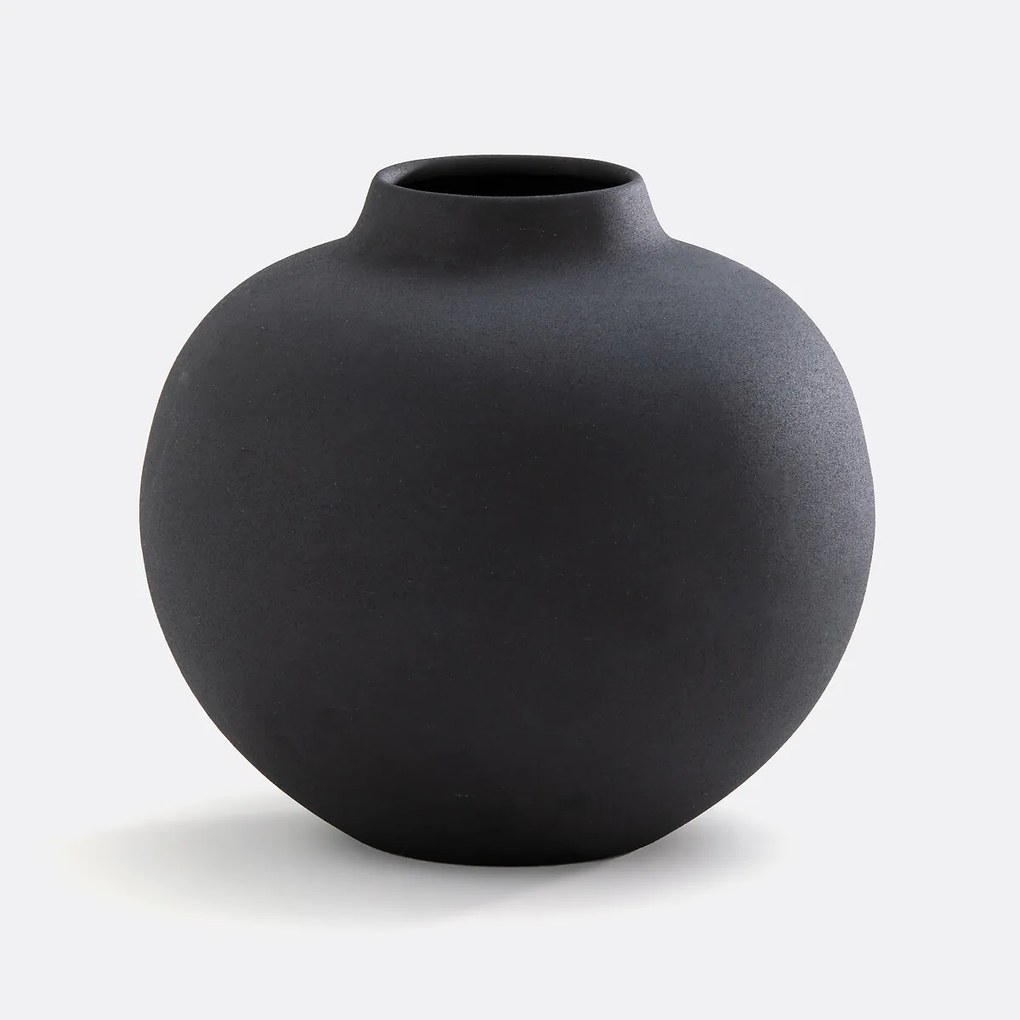 Vaas in getextureerd metaal H22 cm Anaïa