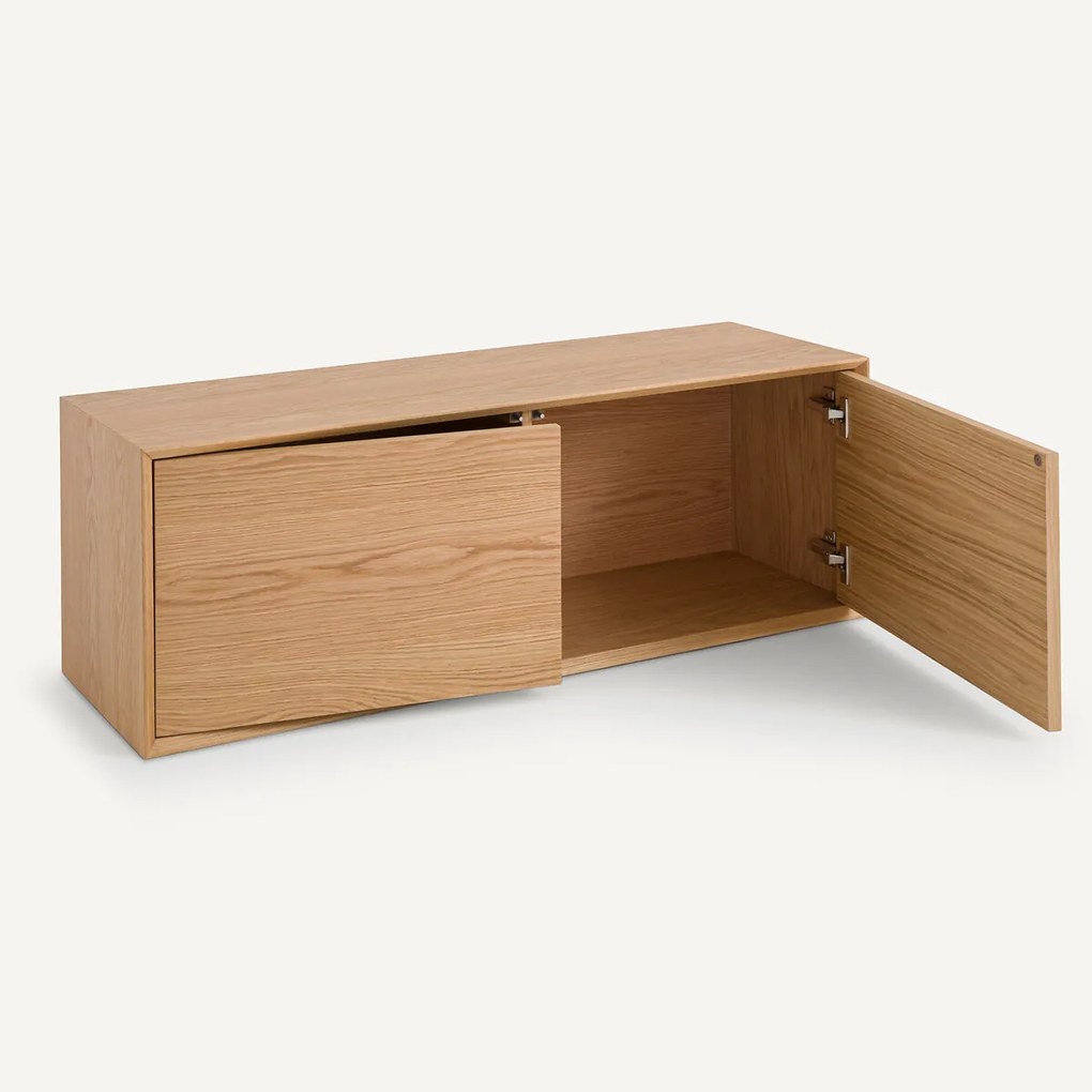 Kast in eikenfineer B110 x D42 cm, Archivita XL