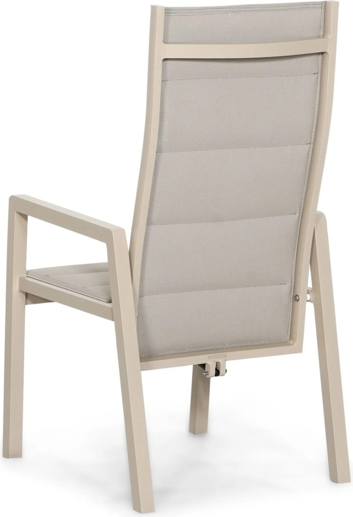 Tuinset 6 personen 205 cm Aluminium Taupe Lifestyle Garden Furniture Essence/Creta