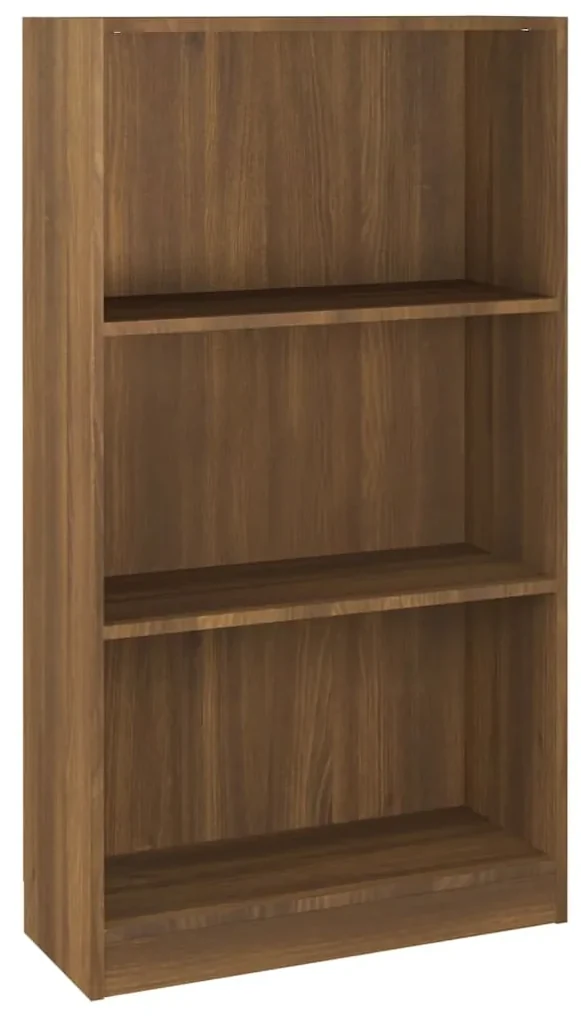 vidaXL Boekenkast 60x24x109 cm bewerkt hout bruineikenkleurig