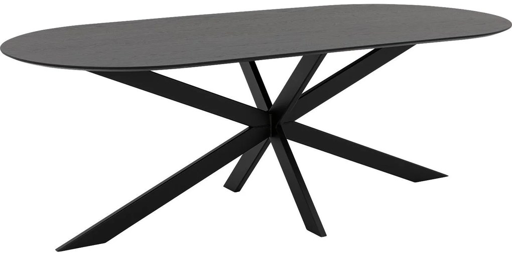 Goossens Excellent Eettafel Uniek, Semi rond 200 x 100 cm