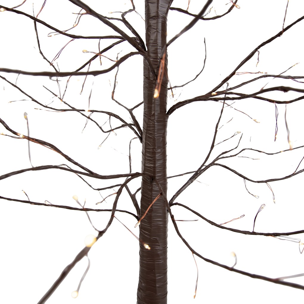 Kerst vloerlamp bruin boom 180cm incl. LED met timer IP44 - Ki