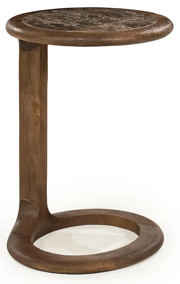 Bijzettafel Open Design Bruin - 43 X 37cm.