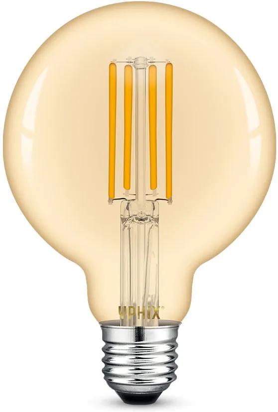 E27 Led Filament Lamp Atlas G95 7w 2200k Dimbaar Amber | LEDdirect.nl