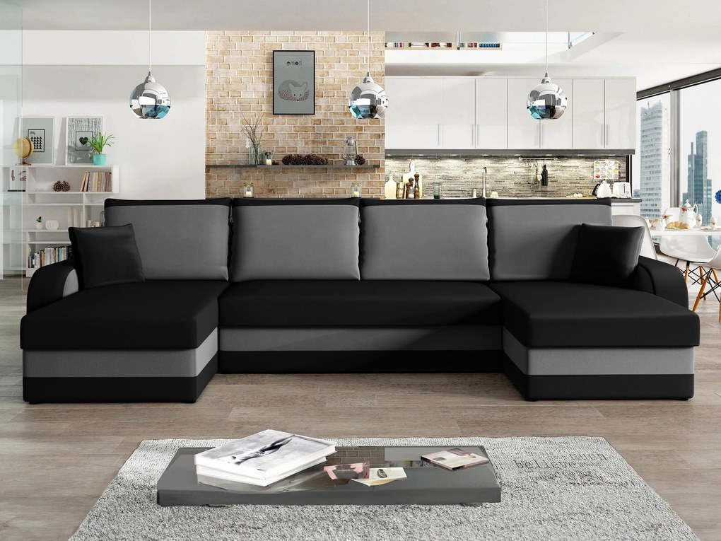 Hoekbank Comfivo Melissa III, Aanwezig, Aanwezig, 304x140x80cm, 140.5 kg, Poten: Kunststof