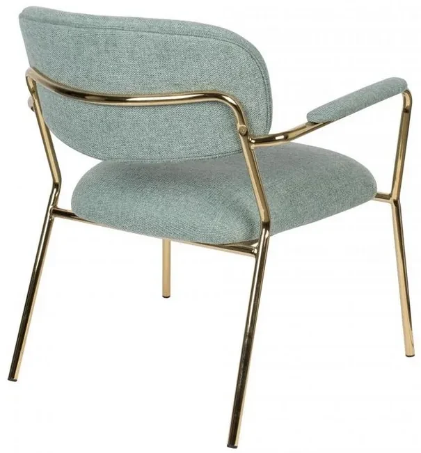 White Label Living Lounge Stoel Jolien Groen