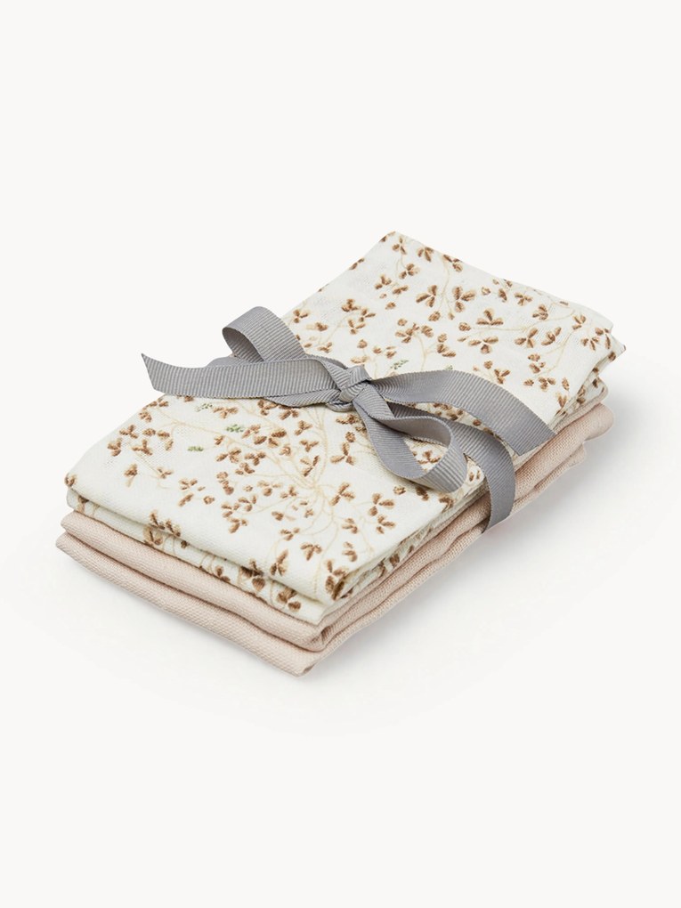 Babymousseline doekjes Lierre van biokatoen, set van 4