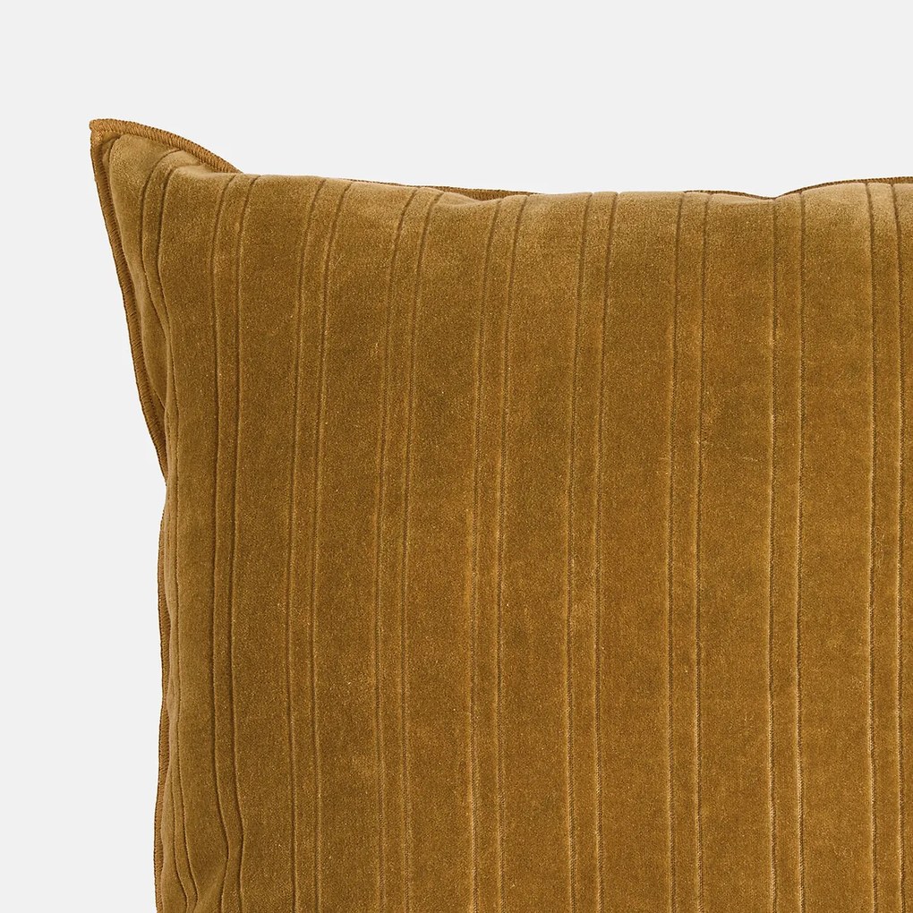 Kussenhoes 45 x 45 cm, fluweel met inkepingen, MILO