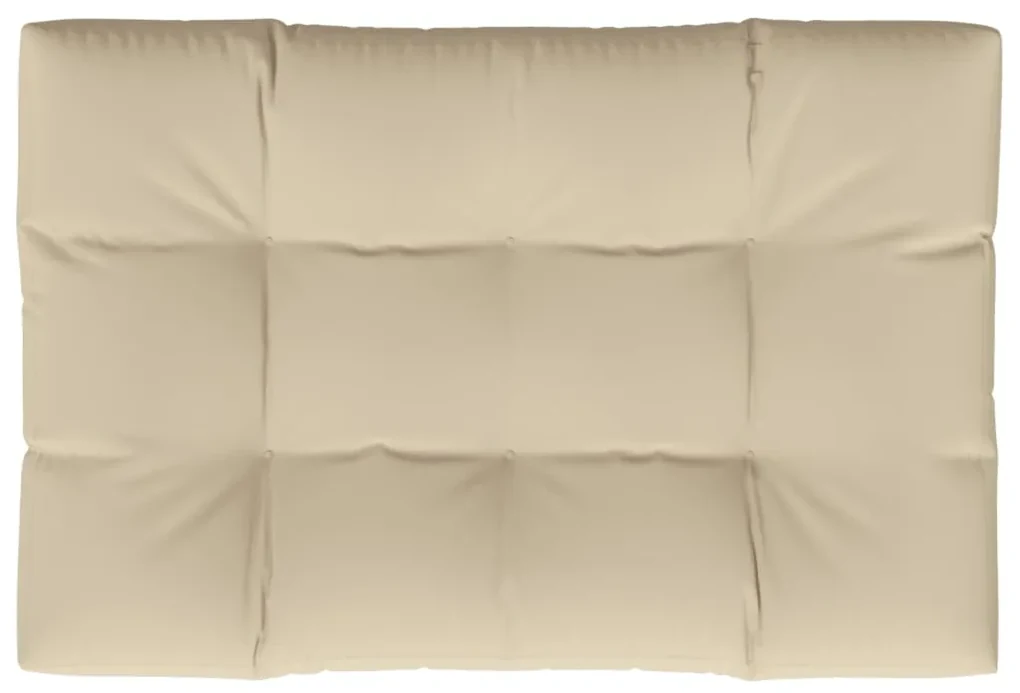 vidaXL Bankkussen pallet 120x80x10 cm beige