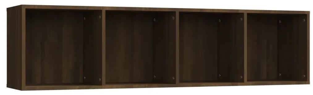 vidaXL Boekenkast/tv-meubel 143x30x36 cm bewerkt hout bruineikenkleur