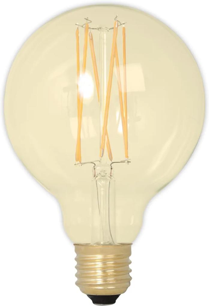 LED volglas LangFilament Globelamp 240V 4W 320lm E27 GLB95, Goud 2100K Dimbaar