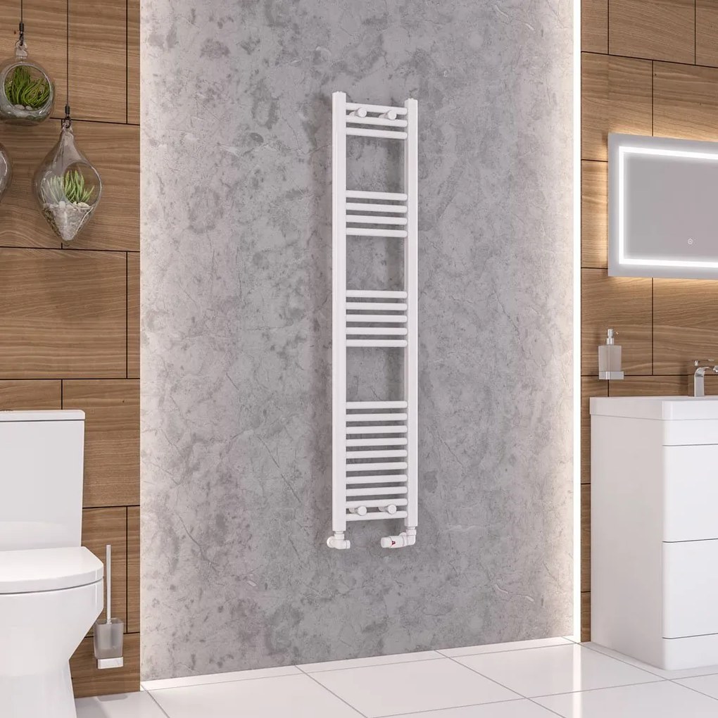 Eastbrook Wendover handdoekradiator 30x140cm 444W wit glans