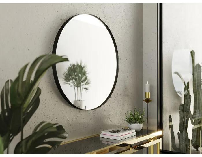Kare Design Spiegel Ronde Ombra Soft - Ø100cm - Zwart
