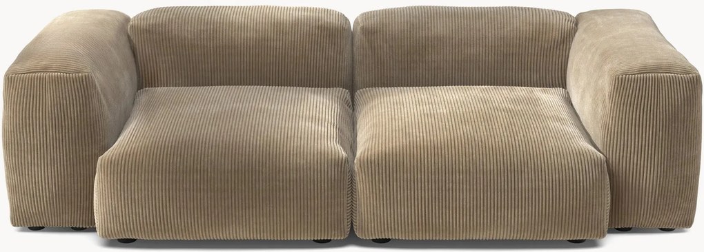 Modulaire fluwelen bank Vetsak (2-zits)