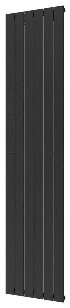 Designradiator Plieger Cavallino Retto Enkel 999 Watt Middenaansluiting 200x45 cm Black Graphite