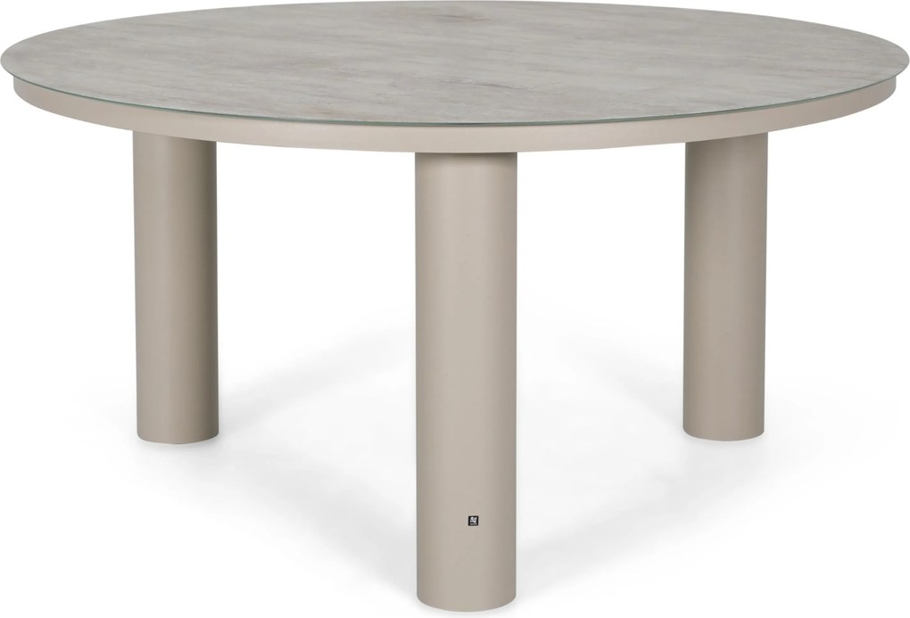 Tuinset Ronde Tuintafel 6 personen 150 cm Rope Zand/Beige Lifestyle Garden Furniture Morano/Arancia