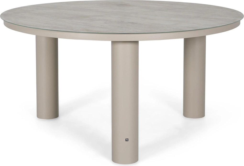 Tuinset Ronde Tuintafel 6 personen Rope Zand/Beige 4 Seasons Outdoor Calma/Arancia