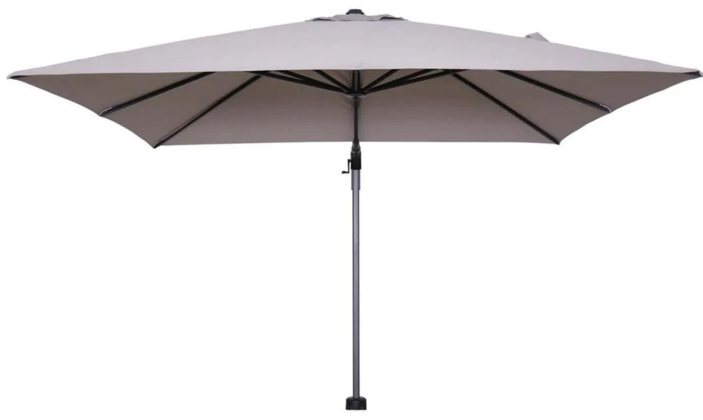 GI Hawaii zweefparasol 300 x 300 cm. - Zand - met voet en hoes