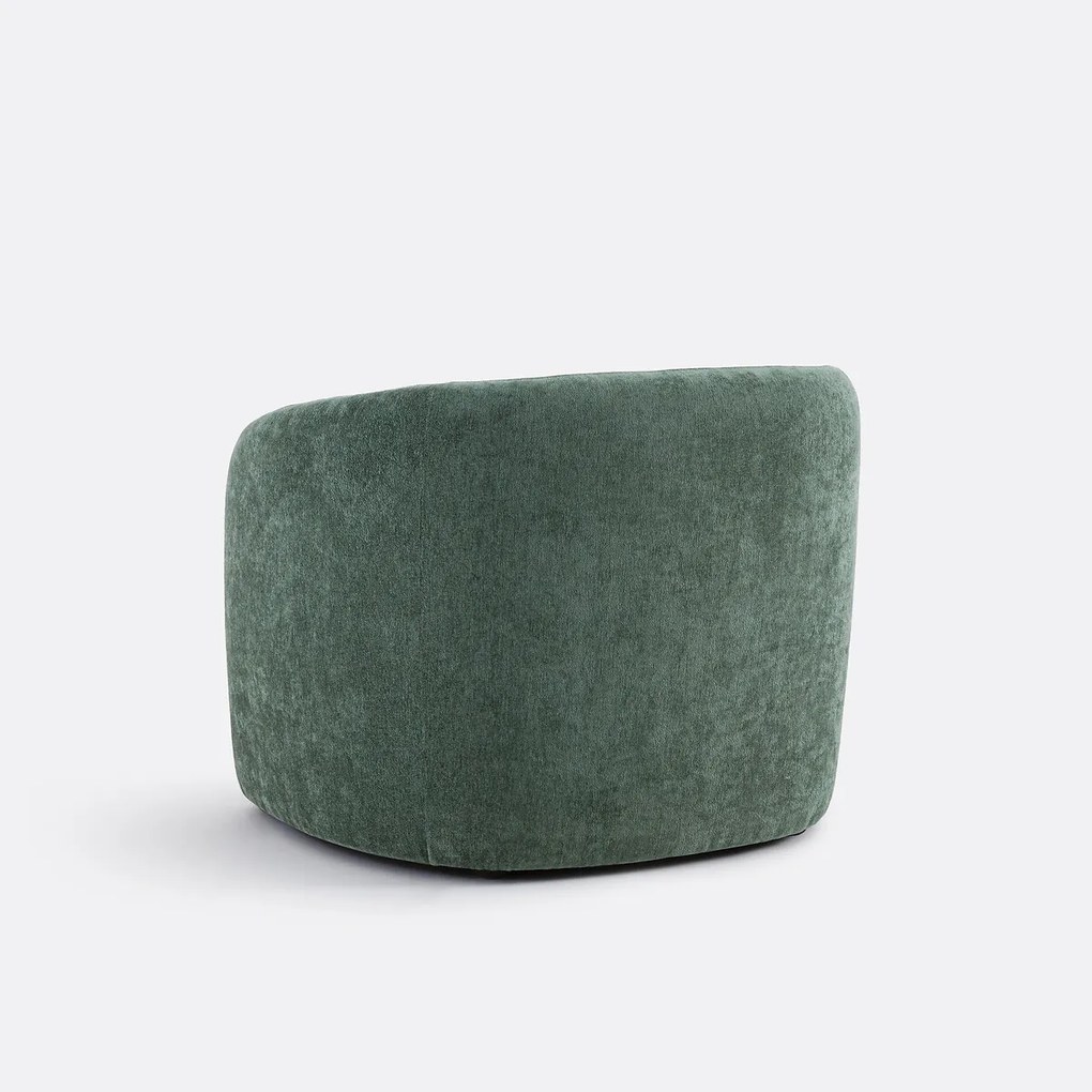 Fauteuil in fijne chenille, LANDINE