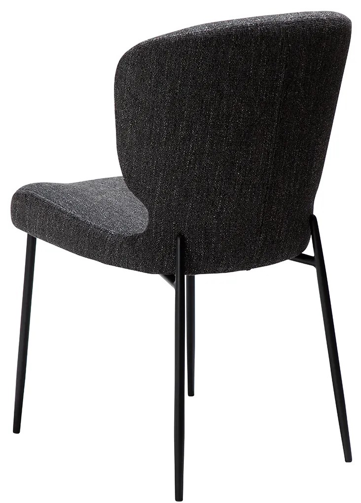 Dan-Form Glory Luxe Eetkamerstoel Zwart Boucle