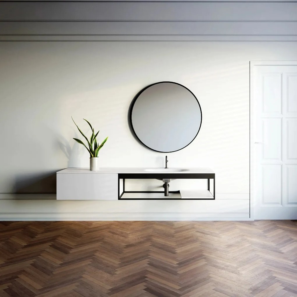 Clou InBe designsifon type 1 zwart mat