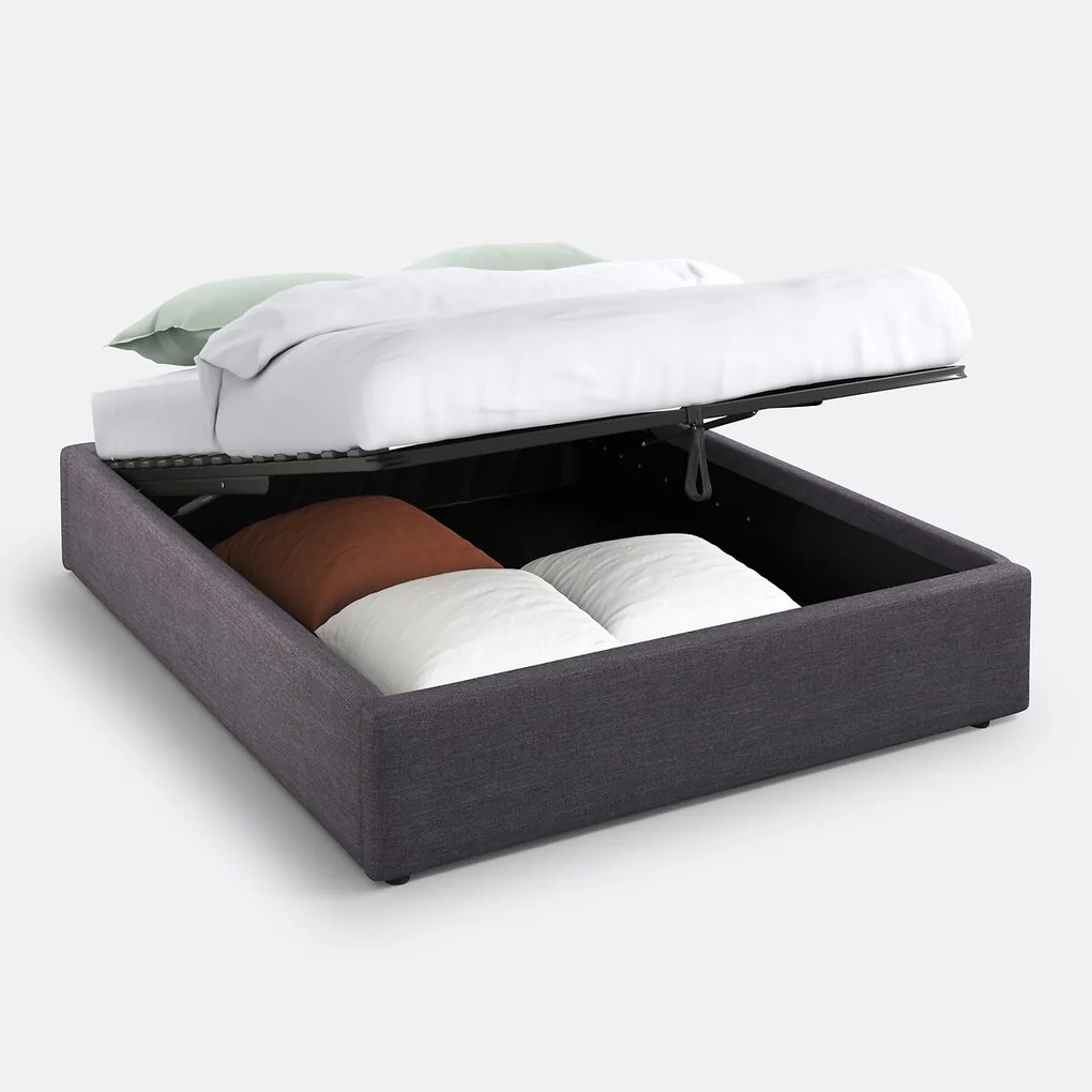 Kofferbed met ophefbare lattenbodem, Papilla