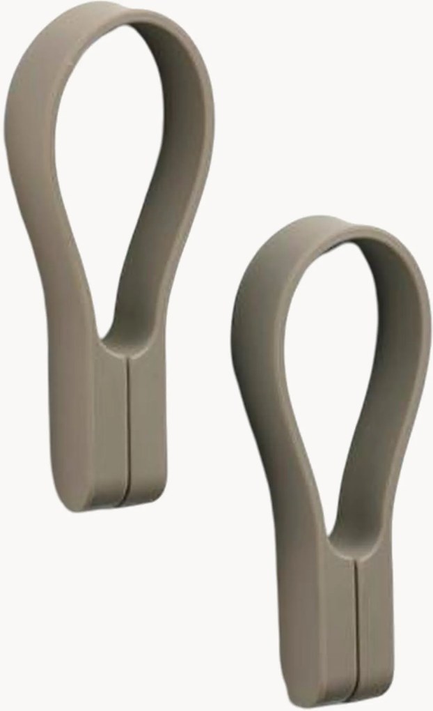 Magnetische handdoekhouders Loop van silicone, 2-delig