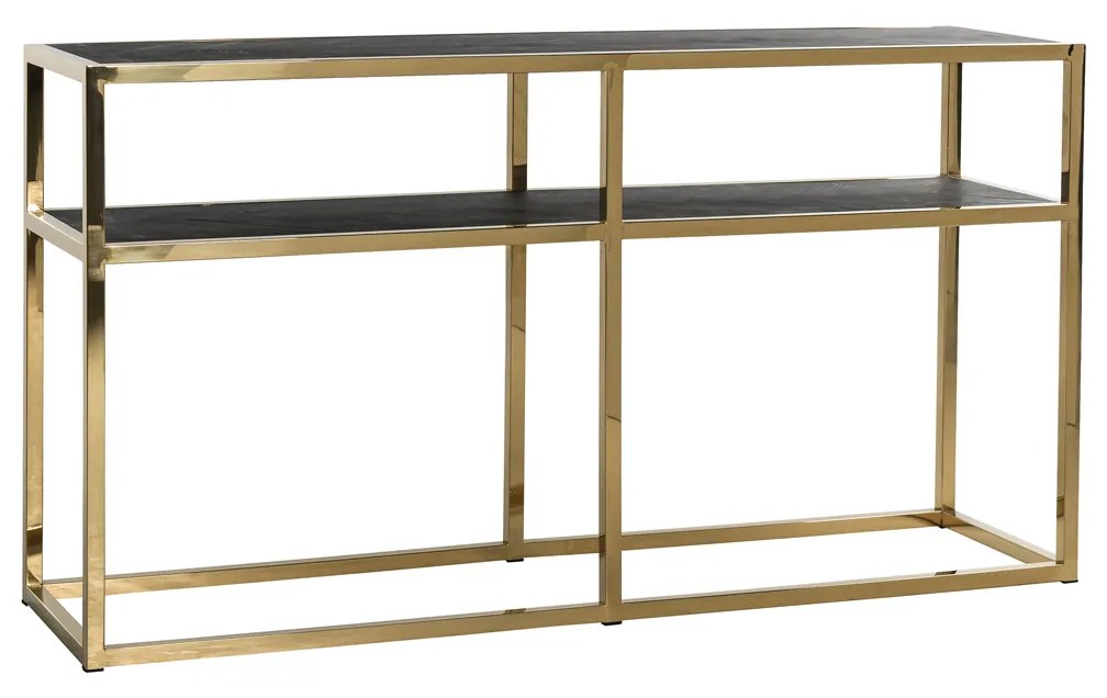 Richmond Interiors Blackbone Gold Gouden Sidetable Met Visgraat - 150 X 40cm.