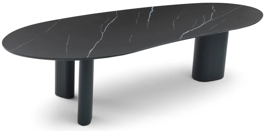 Dining Tuintafel 300 x 120 cm Aluminium/Ceramic stone Grijs Weave