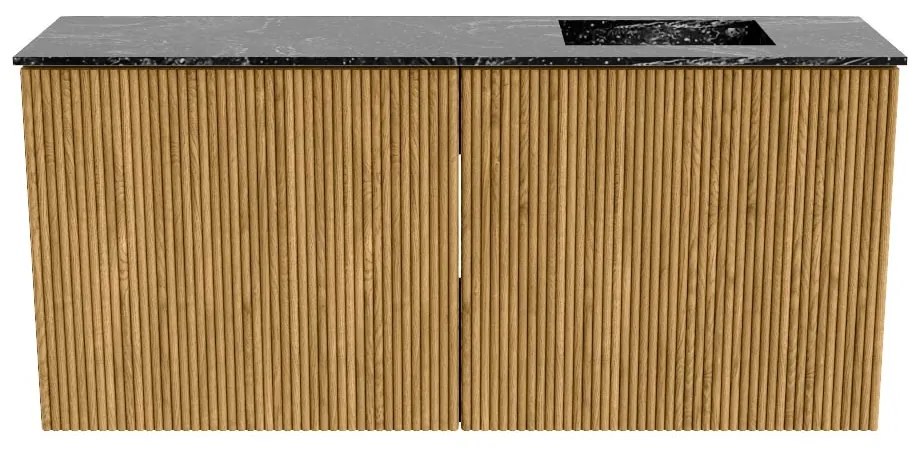 Mondiaz Joya DLux 90cm toiletmeubel oak met wastafel faye rechts 1 kraangat lava