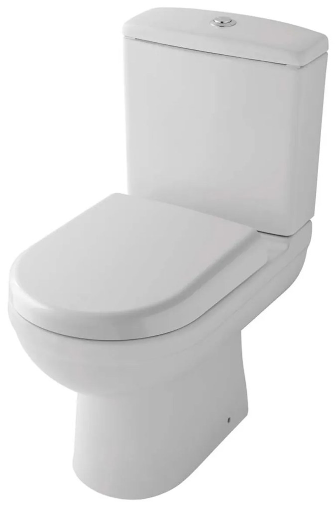 Eastbrook Dura randloze toiletpot wit glans