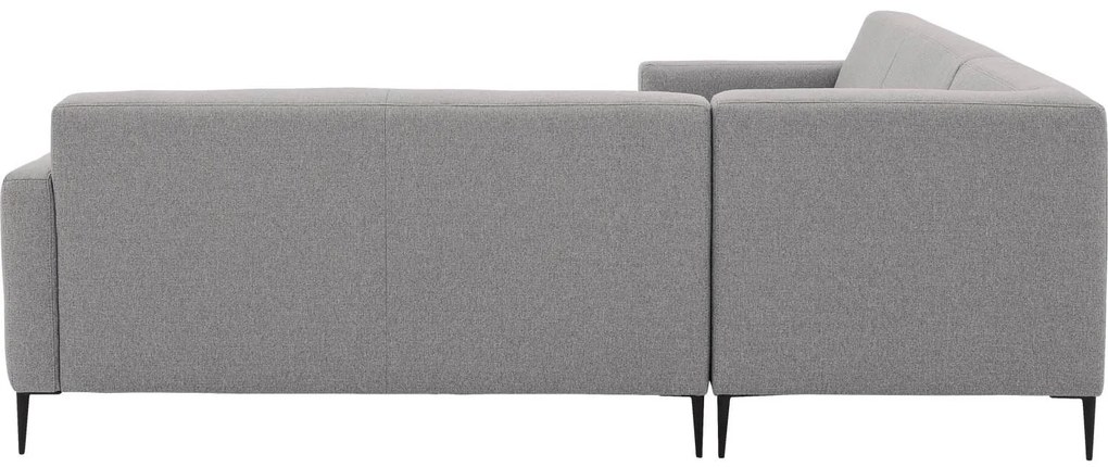 Goossens  Key West lichtgrijs, stof, 2,5-zits, modern design