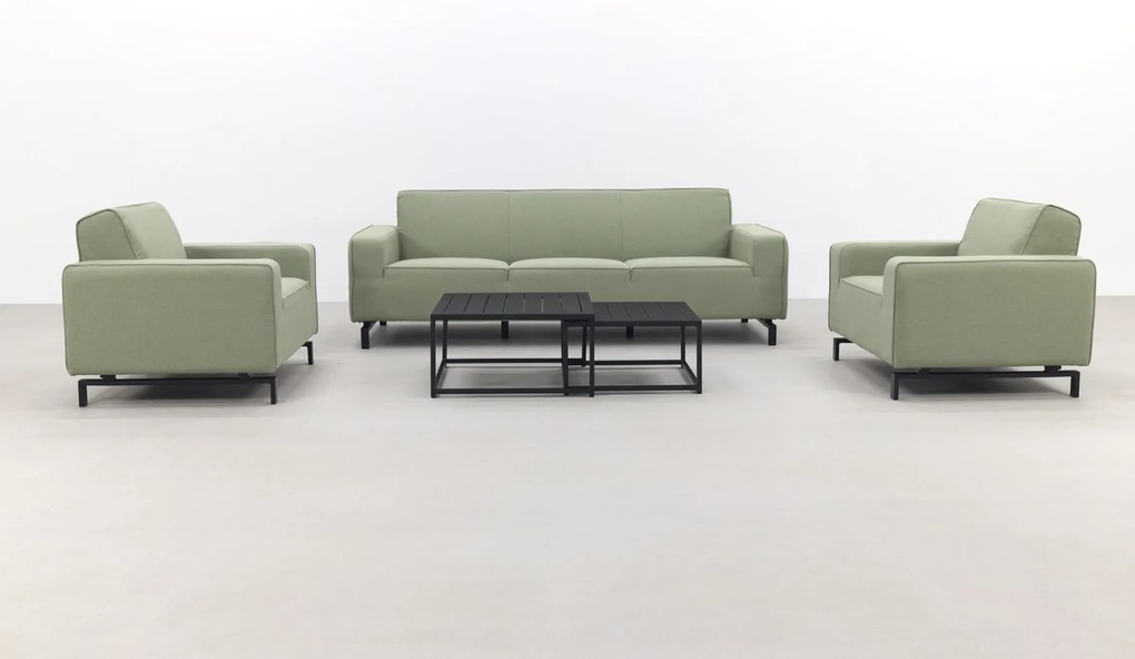 Boavista/Royalty stoel-bank loungeset - Heritage leaf - 5-delig