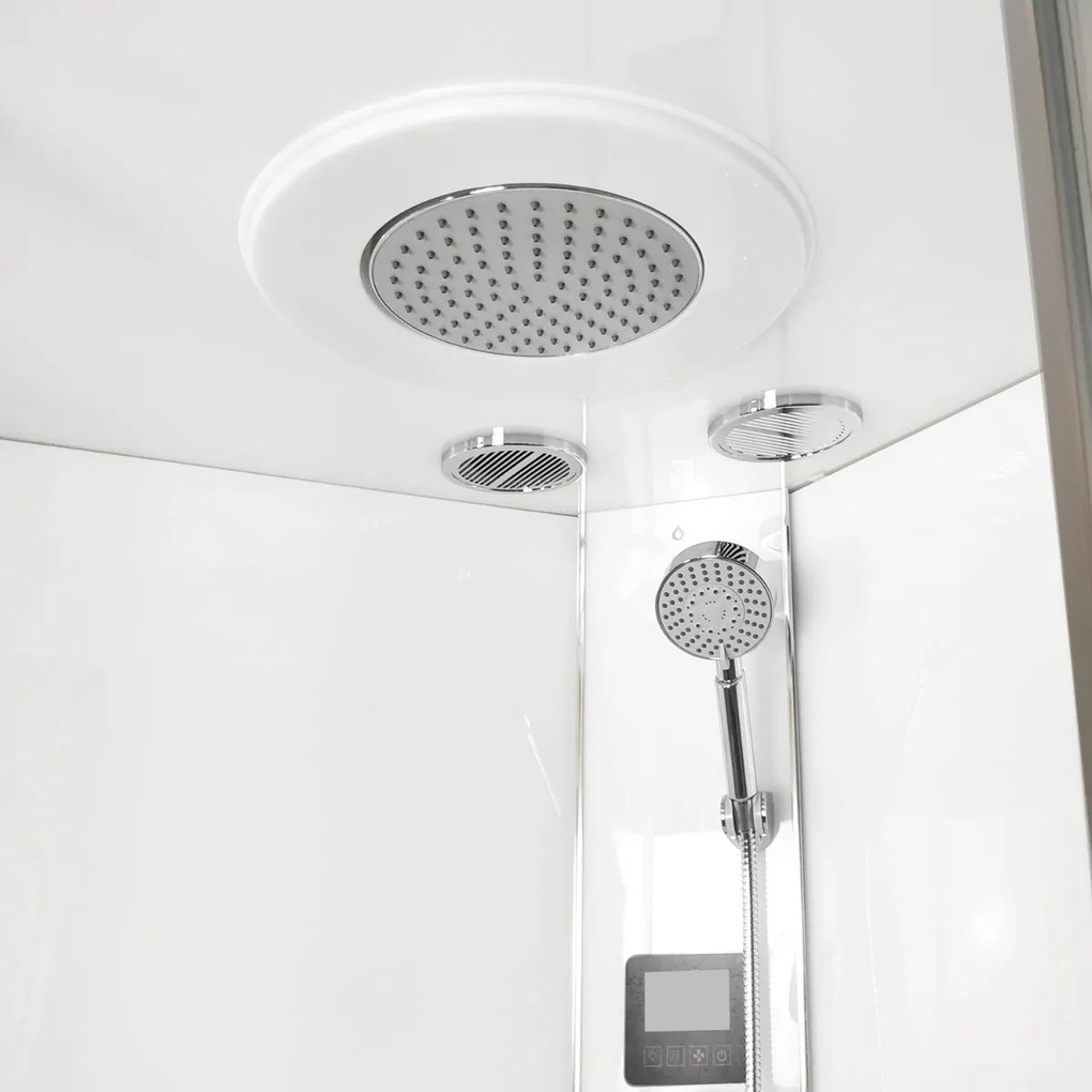 Kerra Orion complete douchecabine met massagejets wit