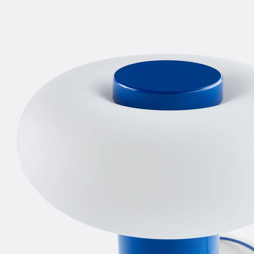 Tafellamp in ijzer en opaline H36,6 cm, Omer