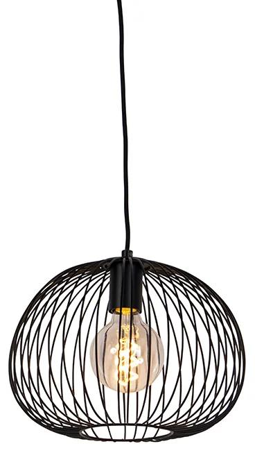 Set van 5 Design hanglampen zwart - Wires Design E27 Binnenverlichting Lamp