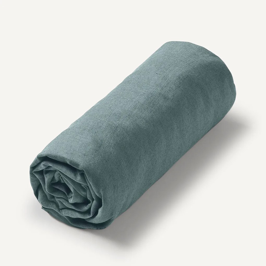 Hoeslaken in gewassen linnen, Elina